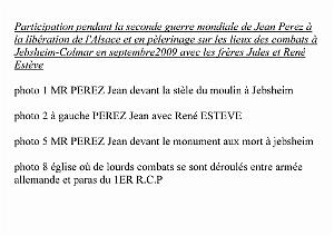JEAN PEREZ EN PELERINAGE EN ALSACE A  JEBSHEIM(0a)